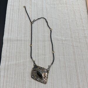 Elegant Black and Gold Pendant Necklace